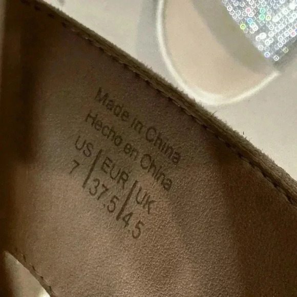 Aldo sparkly rhinestone sandals  Women’s Size 7 US Eliraviel nude shoe - Picture 4 of 11